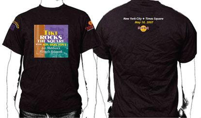 Tiki Rocks The Square T-Shirt